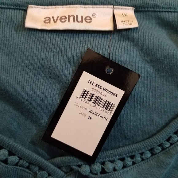 Avenue wessex tee plus size 1x NWT - Picture 3 of 8